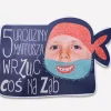 Podkładki personalizowane ozdoba na PIRACKIE URODZINY (6szt.)