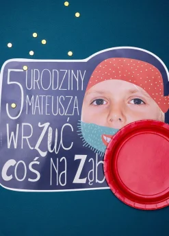 Podkładki personalizowane ozdoba na PIRACKIE URODZINY (6szt.)