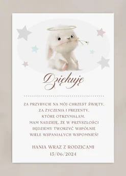 Podziękowania dla gości NA CHRZEST