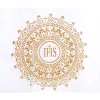 Pokrowiec komunijny na krzesło biały DEKORACJA KRZESŁA
