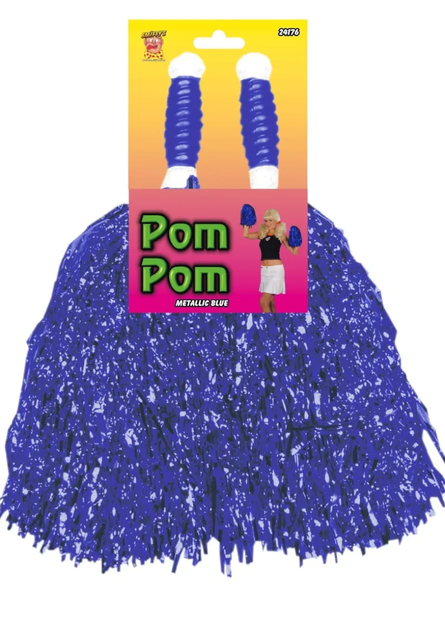 Pompony cheerleaderki niebieskie