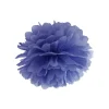 Pompon z bibuły GRANATOWY 25cm