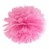 Pompon z bibuły RÓŻOWY 35cm