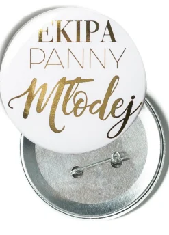 Przypinka EKIPA PANNY MŁODEJ 5cm