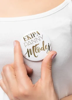 Przypinka EKIPA PANNY MŁODEJ 5cm