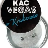 Przypinka KAC VEGAS w Krakowie 7,5 cm