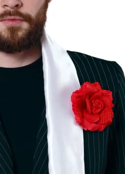 Przypinka kwiat RÓŻ Dia de los Muertos lata 20