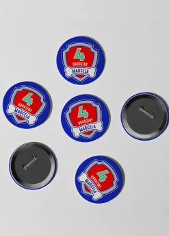 Przypinka na urodziny dziecka URODZINOWY PATROL (12szt.)