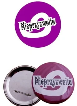 Przypinka na wieczór panieński NIEPRZYZWOITA
