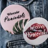 Przypinka na wieczór panieński USTA 7,5cm