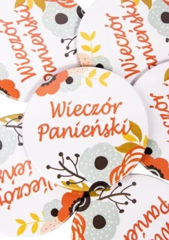 Przypinka na wieczór panieński FLOWERS 1