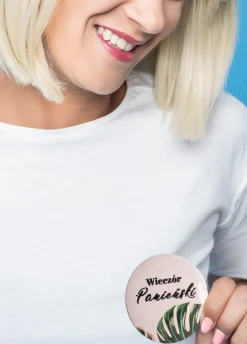 Przypinka na wieczór panieński MONSTERA 7,5 cm