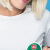 Przypinka urodzinowa ZNAK 40 zielony 7,5 cm