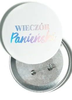 Przypinka WIECZÓR PANIEŃSKI holograficzna 7,5 cm