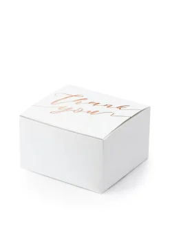 Pudełeczka podziękowania dla gości THANK YOU rose gold (10szt.)