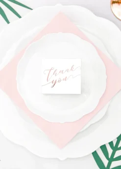 Pudełeczka podziękowania dla gości THANK YOU rose gold (10szt.)