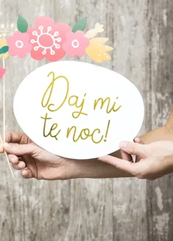 Rekwizyty do fotobudki na ślub mix (12szt.)