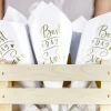 Rożki na konfetti BEST DAY gadżety ślubne (10szt.)