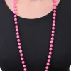 Różowe KORALE plastikowe