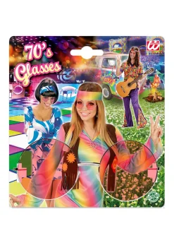 Różowe OKULARY LENONKI okulary lata 70