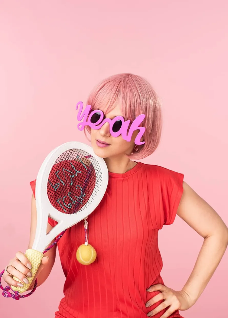 Różowe okulary YEAH okulary imprezowe