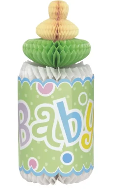 Rozeta na baby shower BUTELKA zielona