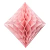Rozeta papierowa DIAMENT łososiowa 20cm (3szt.)