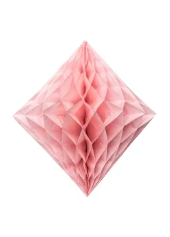 Rozeta papierowa DIAMENT łososiowa 20cm (3szt.)