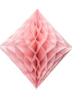 Rozeta papierowa DIAMENT łososiowa 40cm