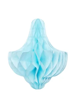 Rozeta papierowa DZWONECZEK niebieska 30cm