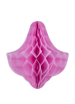 Rozeta papierowa DZWONECZEK różowa 20cm