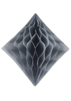 Rozeta wisząca DIAMENT szara 30cm