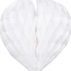 Rozeta wisząca SERCE biała 40cm