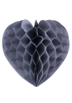 Rozeta wisząca SERCE szara 30cm