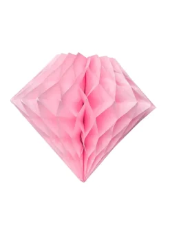 Rozeta z papieru BRYLANT różowa 20cm (3szt.)