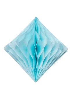 Rozety papierowe DIAMENT niebieskie 20cm (3szt.)