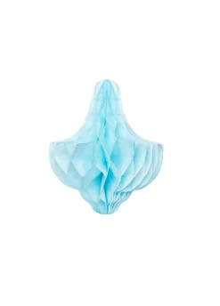 Rozety papierowe DZWONECZEK niebieski 10cm (5szt.)