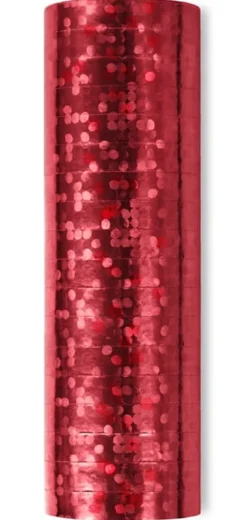 Serpentyna holograficzna czerwona