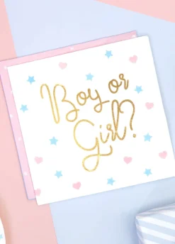 Serwetki baby shower BOY OR GIRL? 33cm (20szt.)