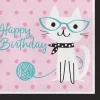 Serwetki dla dzieci KOTKI HAPPY BIRTHDAY (16szt.)