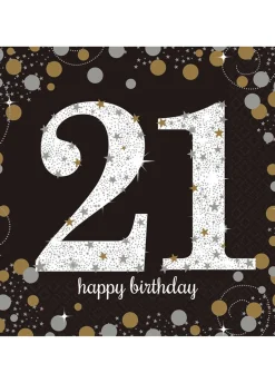 Serwetki HAPPY BIRTHDAY Sparkling (16szt.)