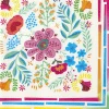 Serwetki jednorazowe w kwiaty BOHO FLORAL 33cm (20szt.)