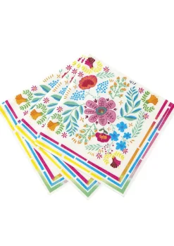 Serwetki jednorazowe w kwiaty BOHO FLORAL 33cm (20szt.)