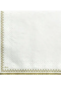 Serwetki komunijne IHS białe 33cm (20szt.)
