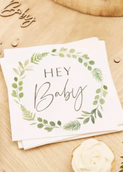 Serwetki na baby shower BOTANICAL (16szt.)