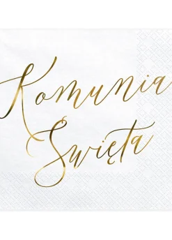 Serwetki na komunię KOMUNIA ŚWIĘTA 33cm (20szt.)