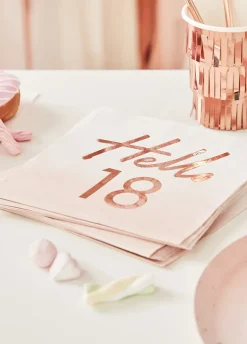 Serwetki na 18 urodziny HELLO (16szt.)