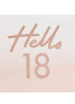 Serwetki na 18 urodziny HELLO (16szt.)