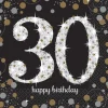 Serwetki urodzinowe 30 HAPPY BIRTHDAY (16szt.)