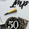 Serwetki urodzinowe 50 HAPPY BIRTHDAY (16szt.)